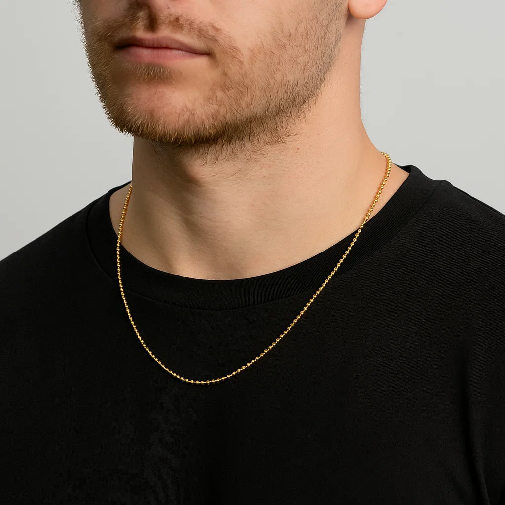BALL CHAIN - 18K Gold Plating