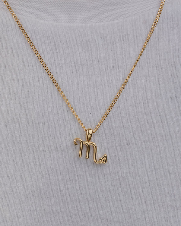 SCORPIO (GOLD) Pendant+ Chain