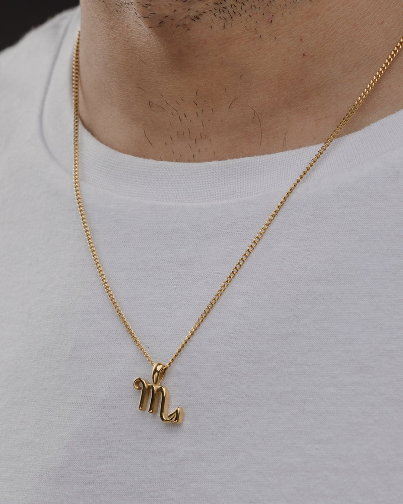 SCORPIO (GOLD) Pendant+ Chain