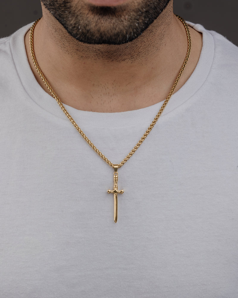 DAGGER (GOLD) Pendant+ Chain