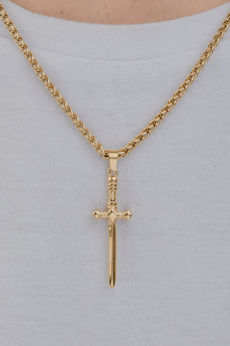 DAGGER (GOLD) Pendant+ Chain