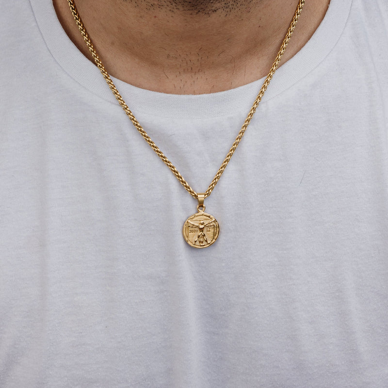 VITRUVIAN (GOLD) Pendant+ Chain