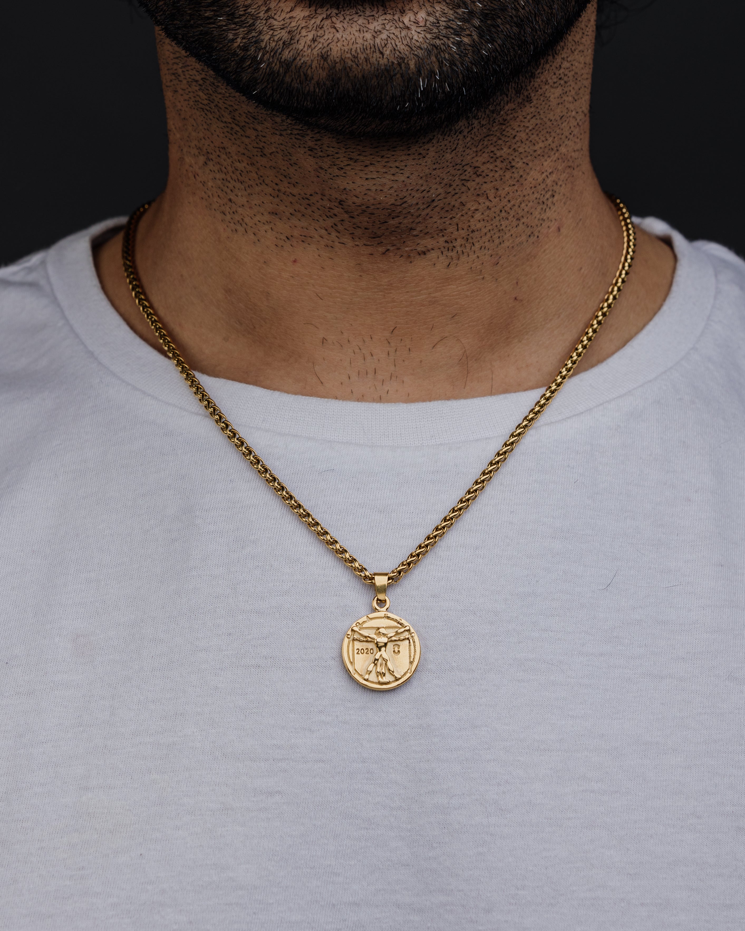 VITRUVIAN (GOLD) Pendant+ Chain