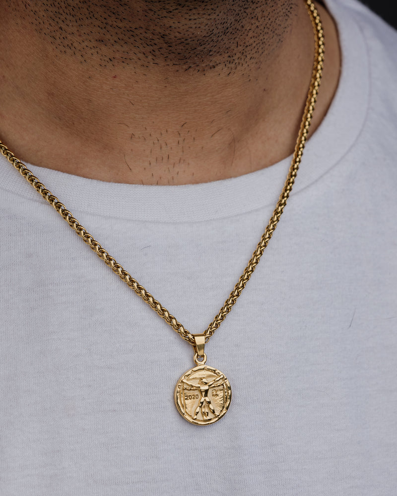 VITRUVIAN (GOLD) Pendant+ Chain