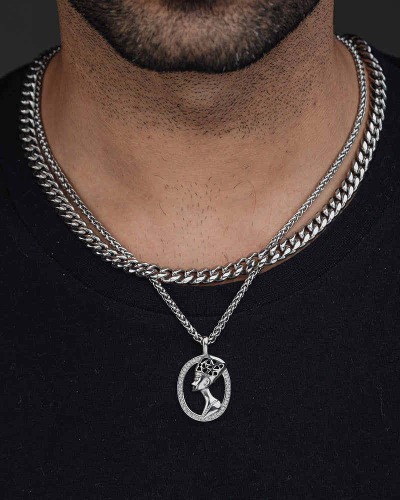 PHARAOH (SILVER) Pendant+ Chain