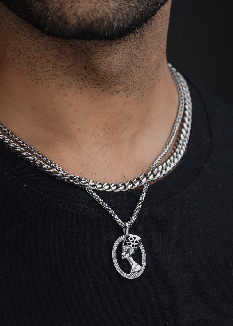 PHARAOH (SILVER) Pendant+ Chain