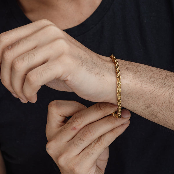 ROPE BRACELET (GOLD) 5MM