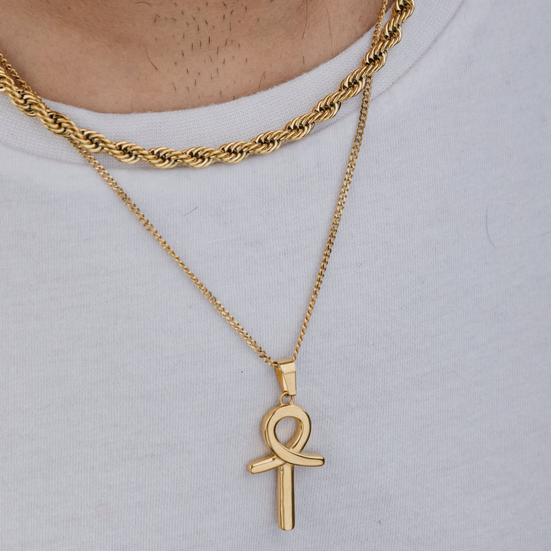 ANKH (GOLD) Pendant+ Chain