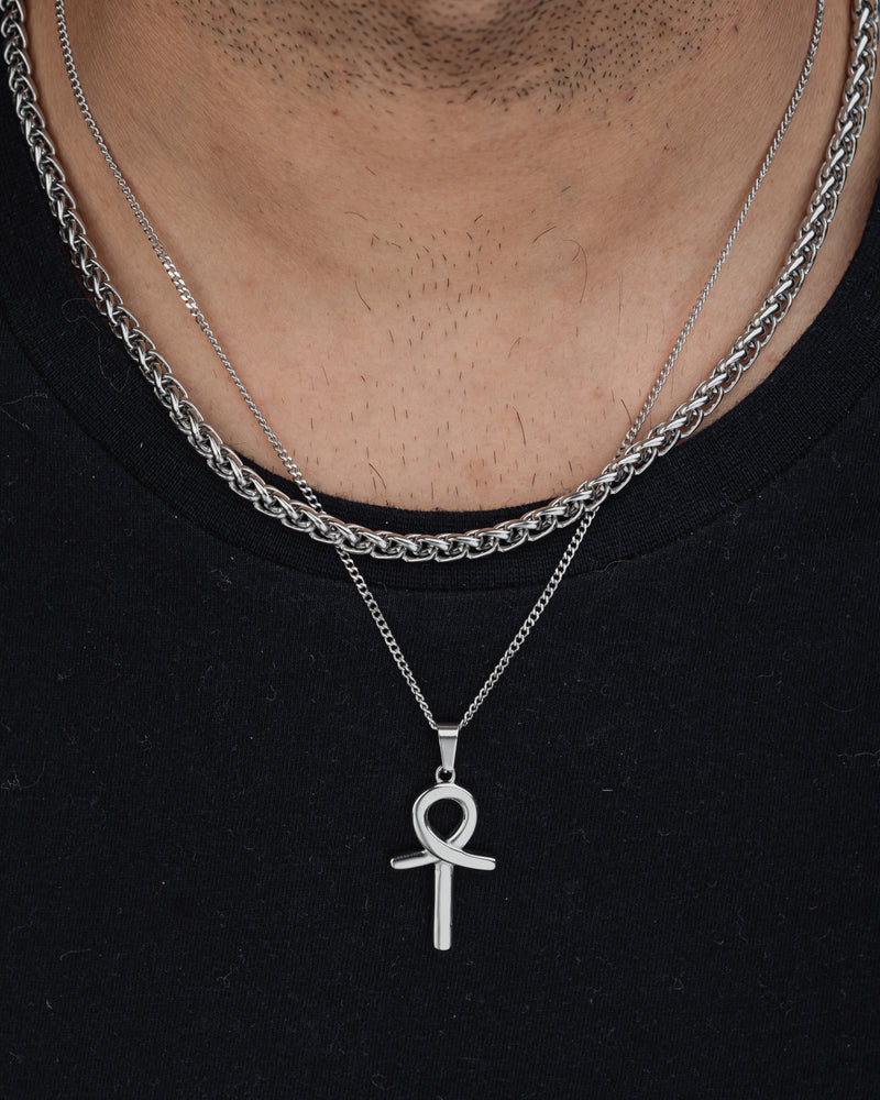ANKH (SILVER) Pendant+ Chain