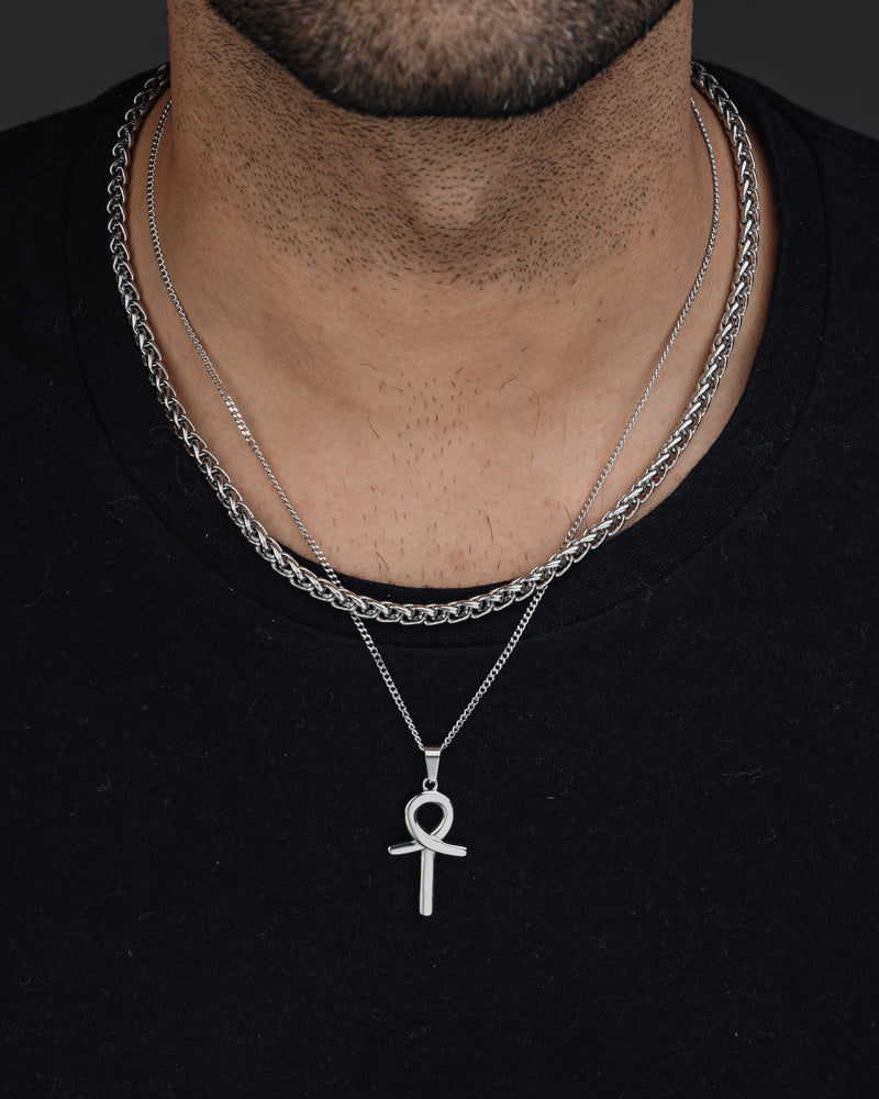 ANKH (SILVER) Pendant+ Chain