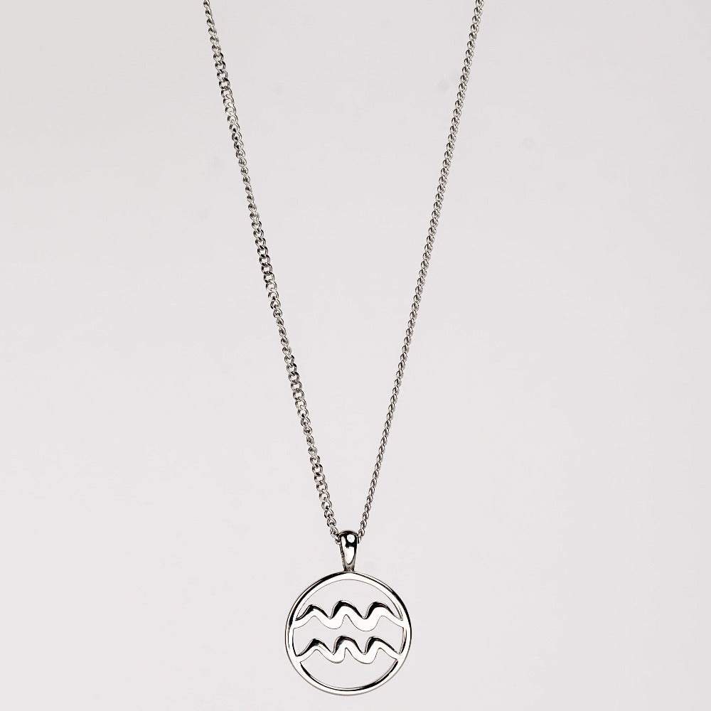 AQUARIUS (SILVER) Pendant+ Chain