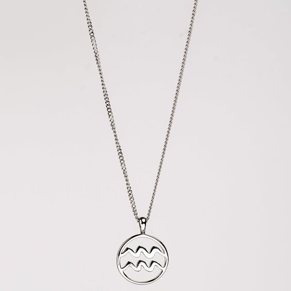 AQUARIUS (SILVER) Pendant+ Chain