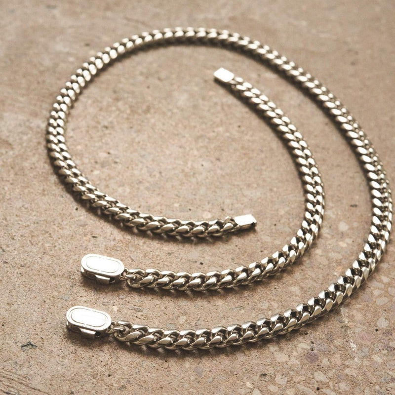 CUBAN 8MM SET (SILVER)