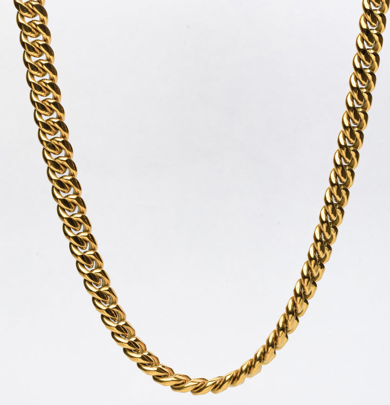 Buy 5mm 14k Cuban Chain, Gold Chain Men, Gold Plated Miami Cuban Curb  Necklace, Real Gold Over Silver Cuban Necklace for Men Online in India -  Etsy
