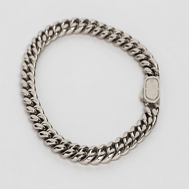 925 Sterling Silver Cuban Chain Bracelet