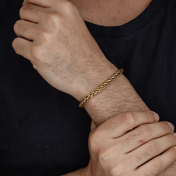 WHEAT BRACELET (GOLD) 5MM