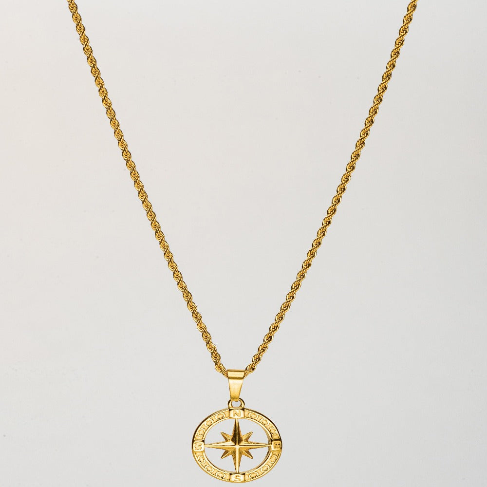 NORTH STAR (GOLD) Pendant+ Chain