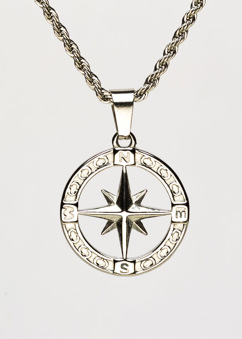 NORTH STAR (SILVER) Pendant+ Chain