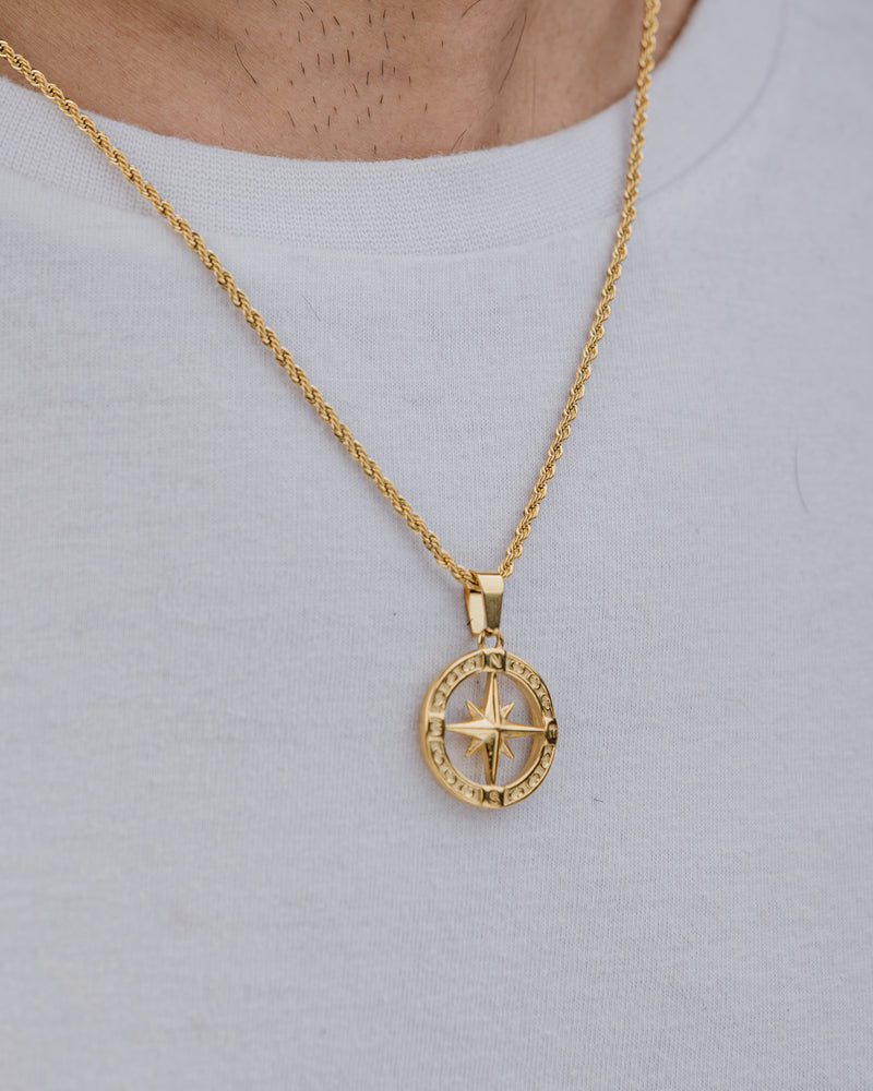 NORTH STAR (GOLD) Pendant+ Chain