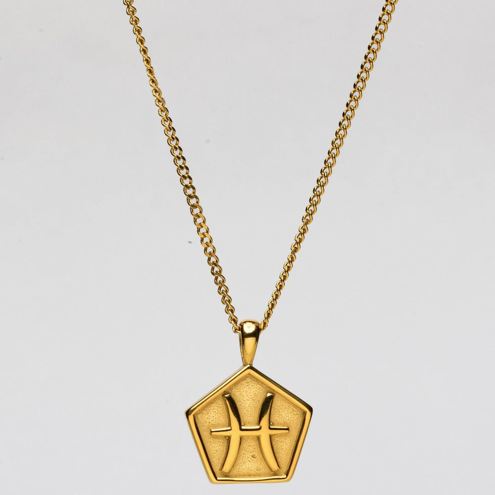 PISCES (GOLD) Pendant+ Chain