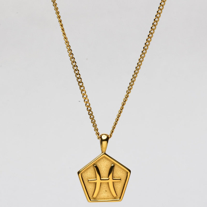 PISCES (GOLD) Pendant+ Chain