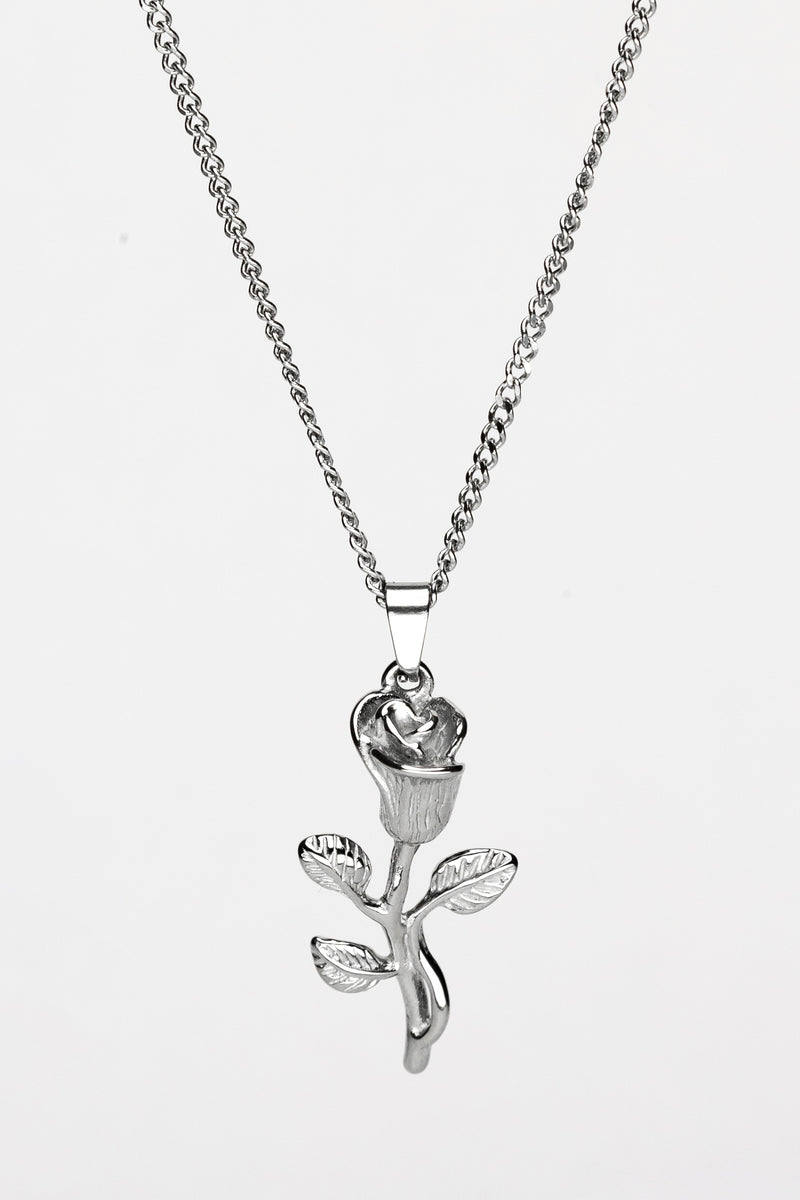 ROSE (SILVER) Pendant+ Chain