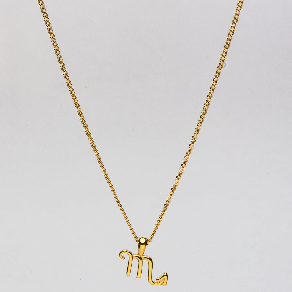 SCORPIO (GOLD) Pendant+ Chain
