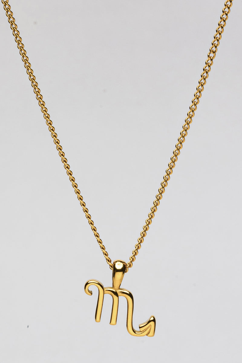 SCORPIO (GOLD) Pendant+ Chain