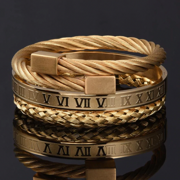 EMPEROR Bracelet Set in Gold