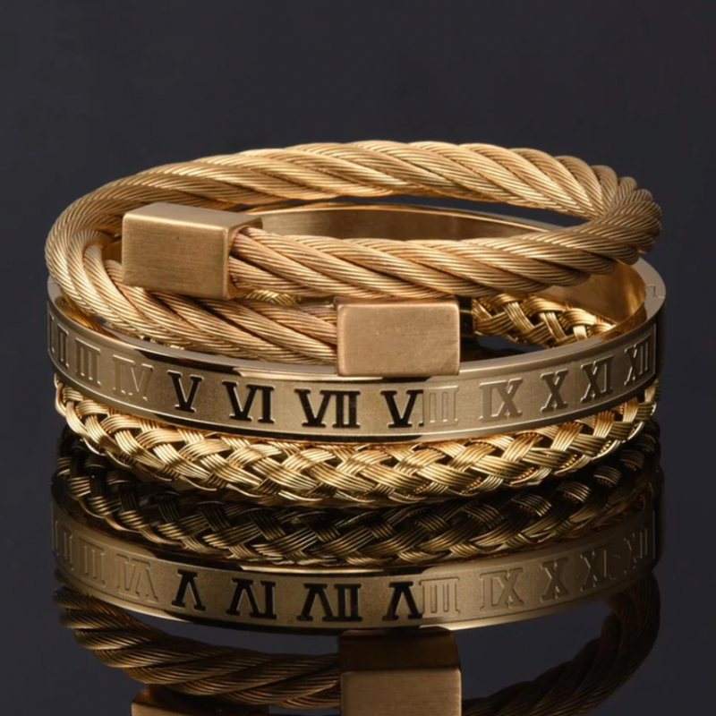 EMPEROR Bracelet Set in Gold