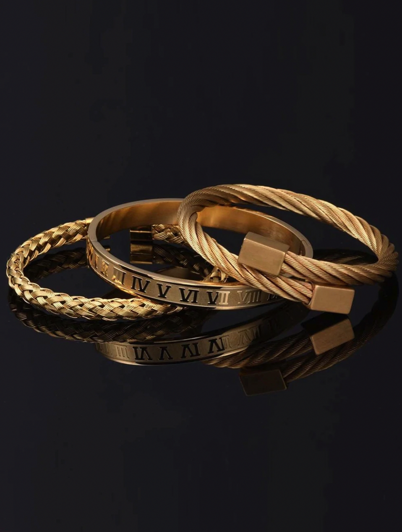 EMPEROR Bracelet Set in Gold