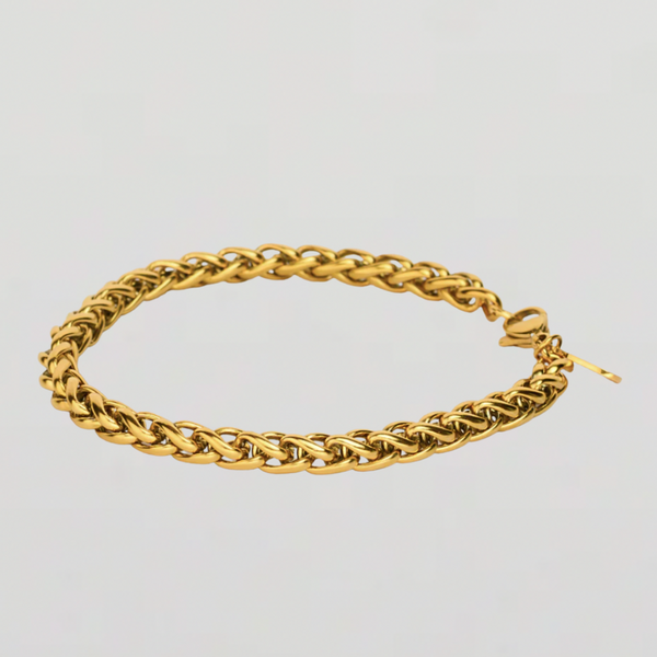 WHEAT BRACELET (GOLD) 5MM