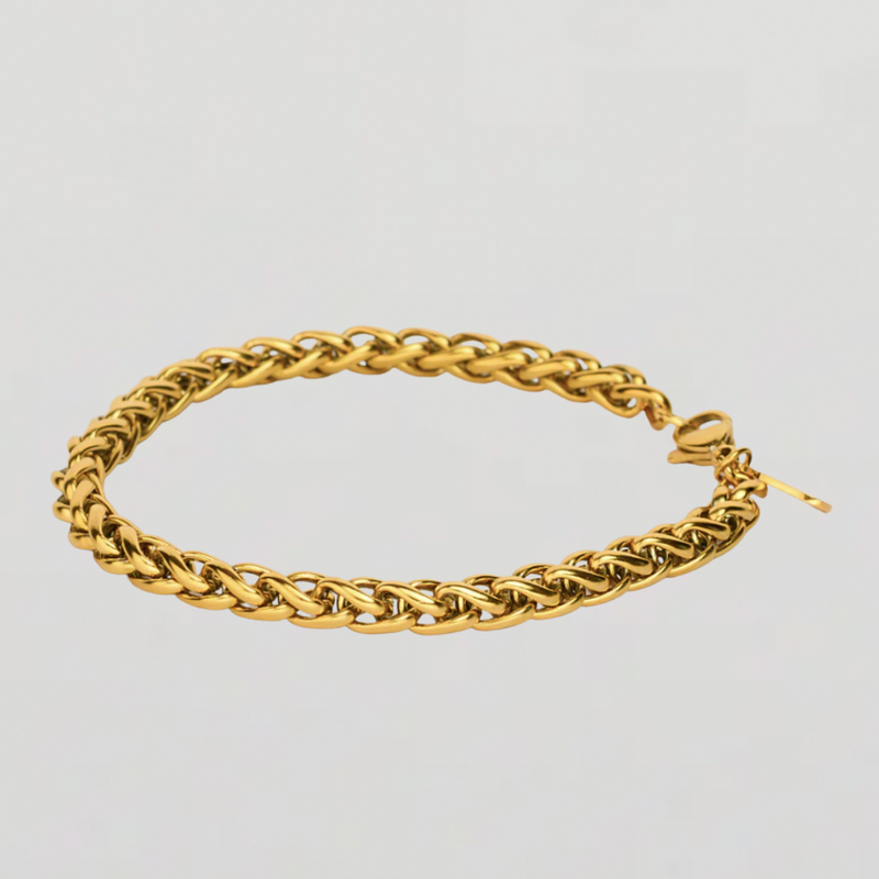 WHEAT BRACELET (GOLD) 5MM