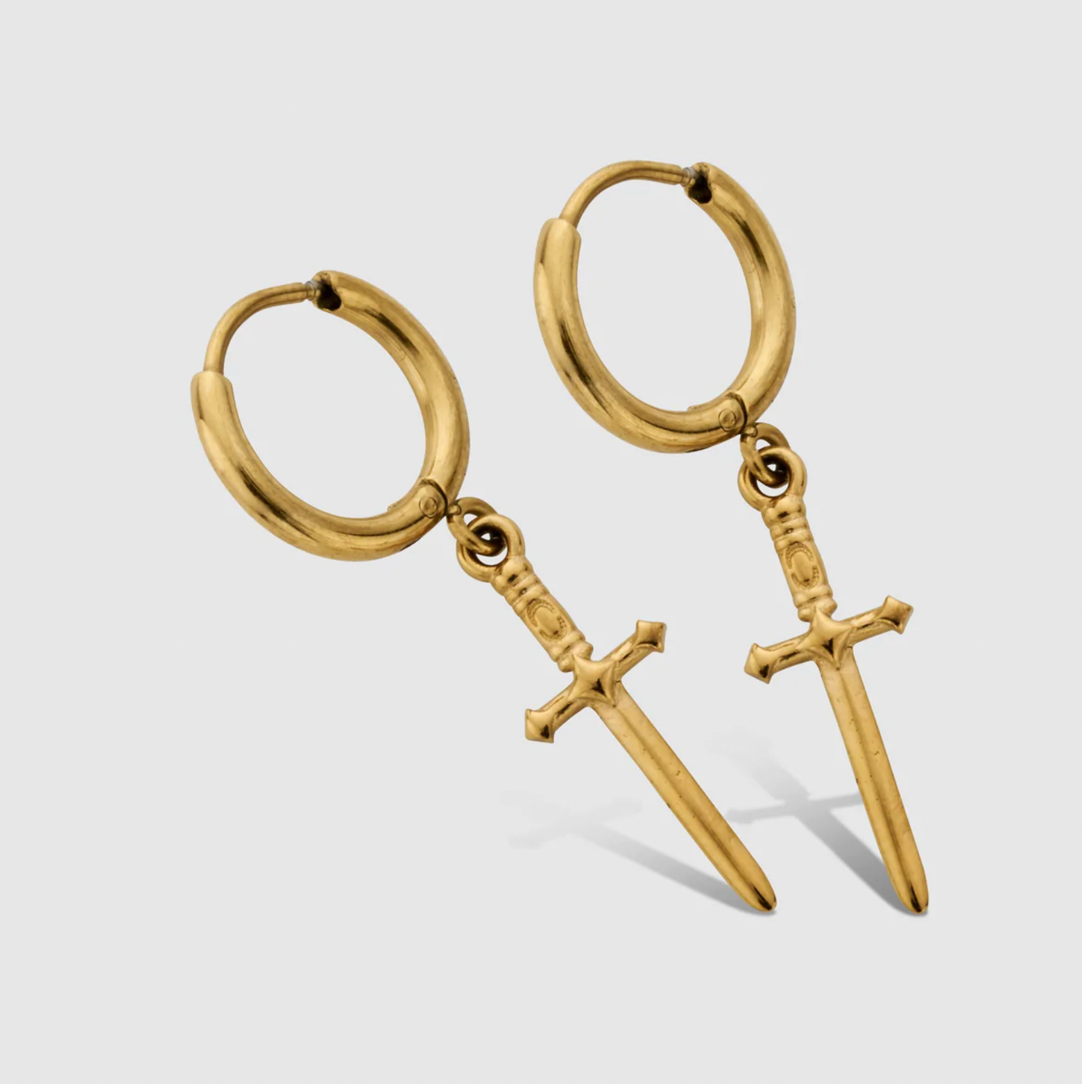 DAGGER EARRINGS in a Golden Shade (a pair)