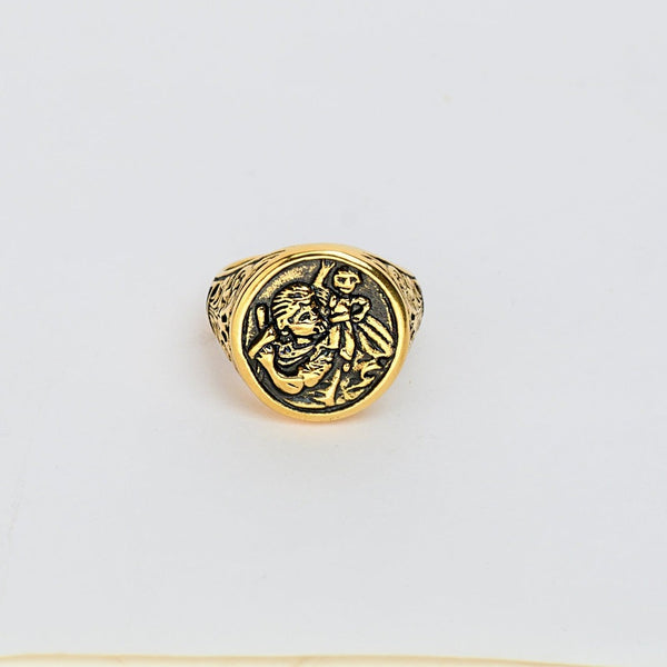 ST. CHRISTOPHER RING (GOLD)