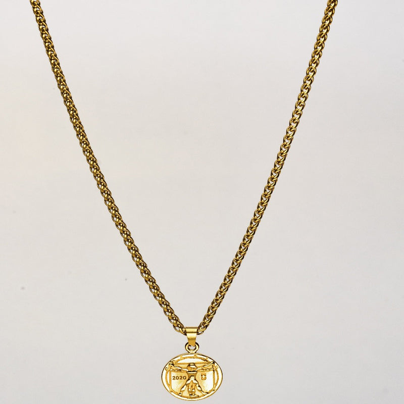 VITRUVIAN (GOLD) Pendant+ Chain