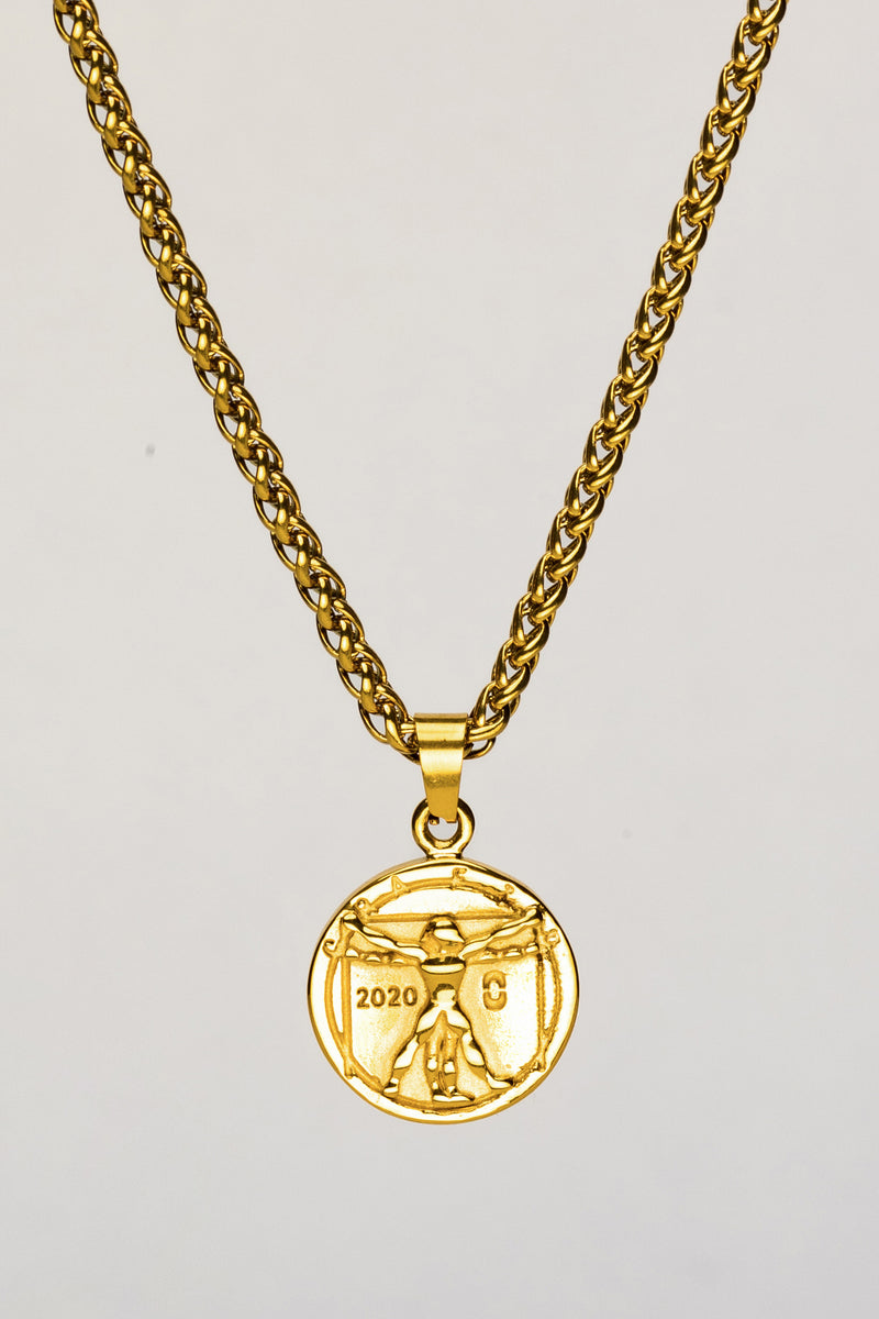 VITRUVIAN (GOLD) Pendant+ Chain