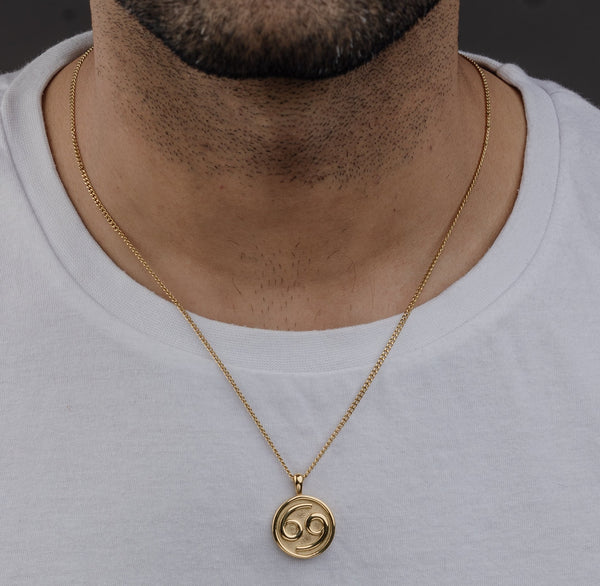 CANCER (GOLD) Pendant+ Chain